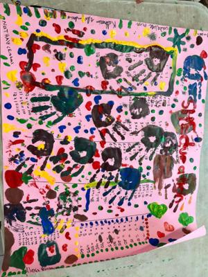 The handprint poster