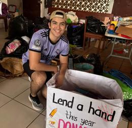 The Lend a Hand donation box