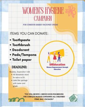 Women's Hygiene Campaign poster