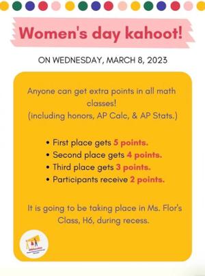 Women's Day Kahoot poster